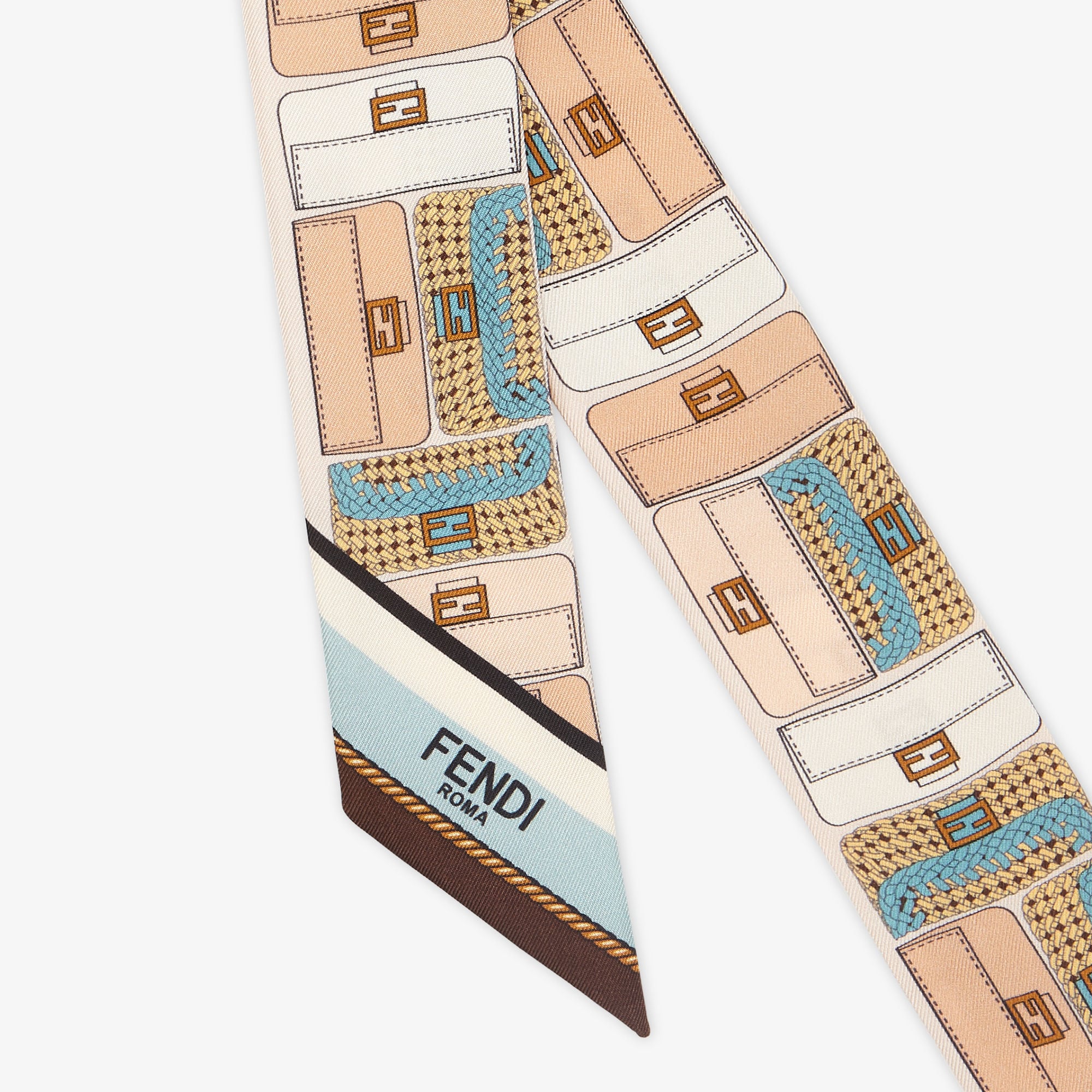 FENDI フェンディ ラッピー スカーフ せまく FENDI フェンディ ラッピー スカーフ せまく