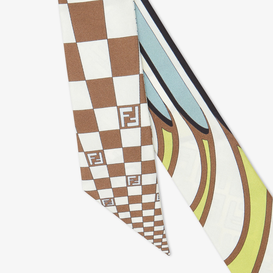 Fendi + Fendirama Foulard Multicolor Silk Foulard