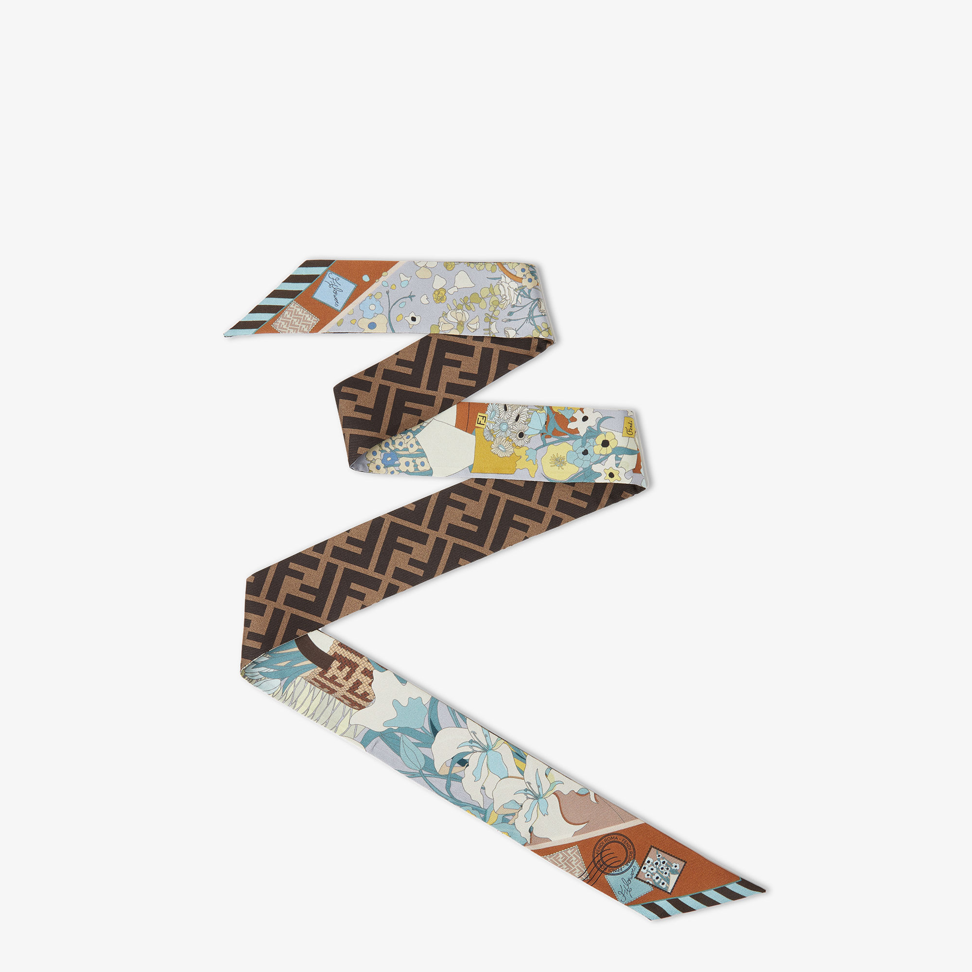 FENDI マルチカラーストライプ シルクラッピー ラッピー シルク マルチカラー | Fendi