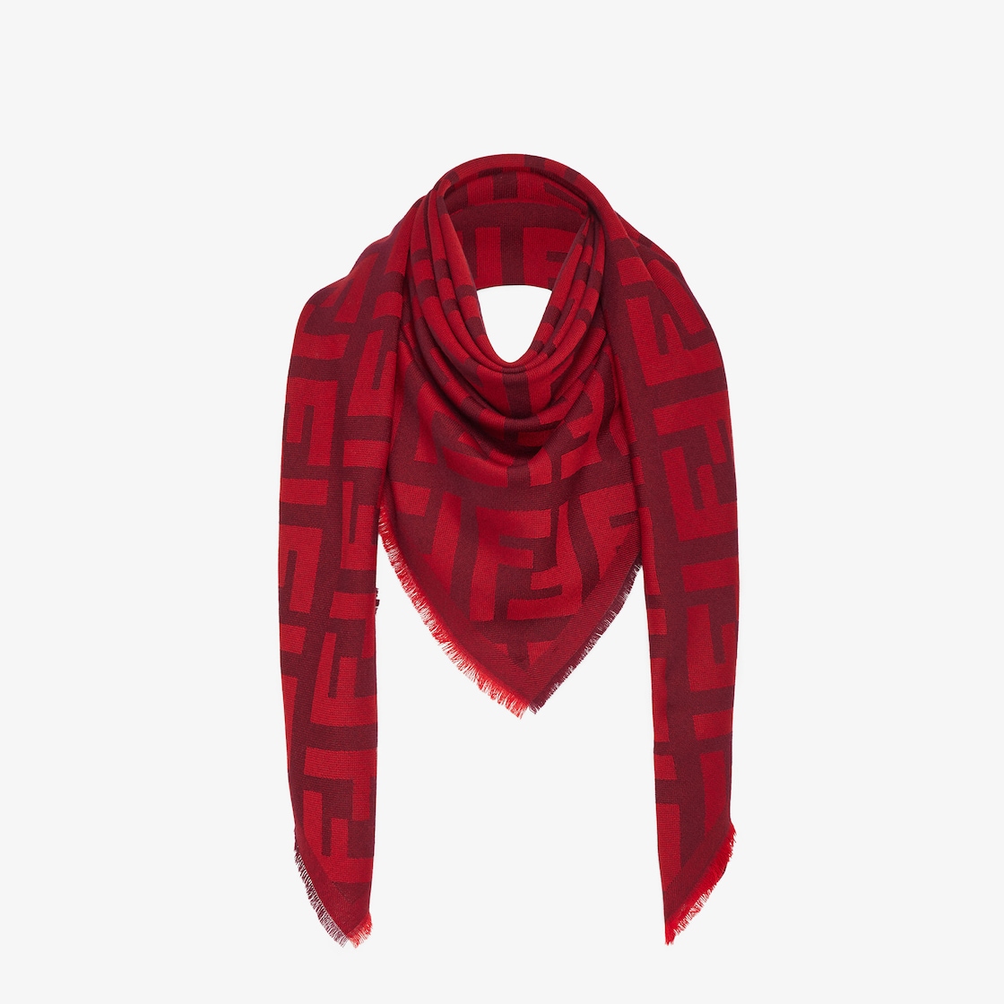 Red store fendi scarf