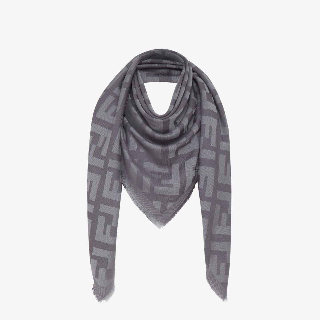 Grey cheap fendi scarf