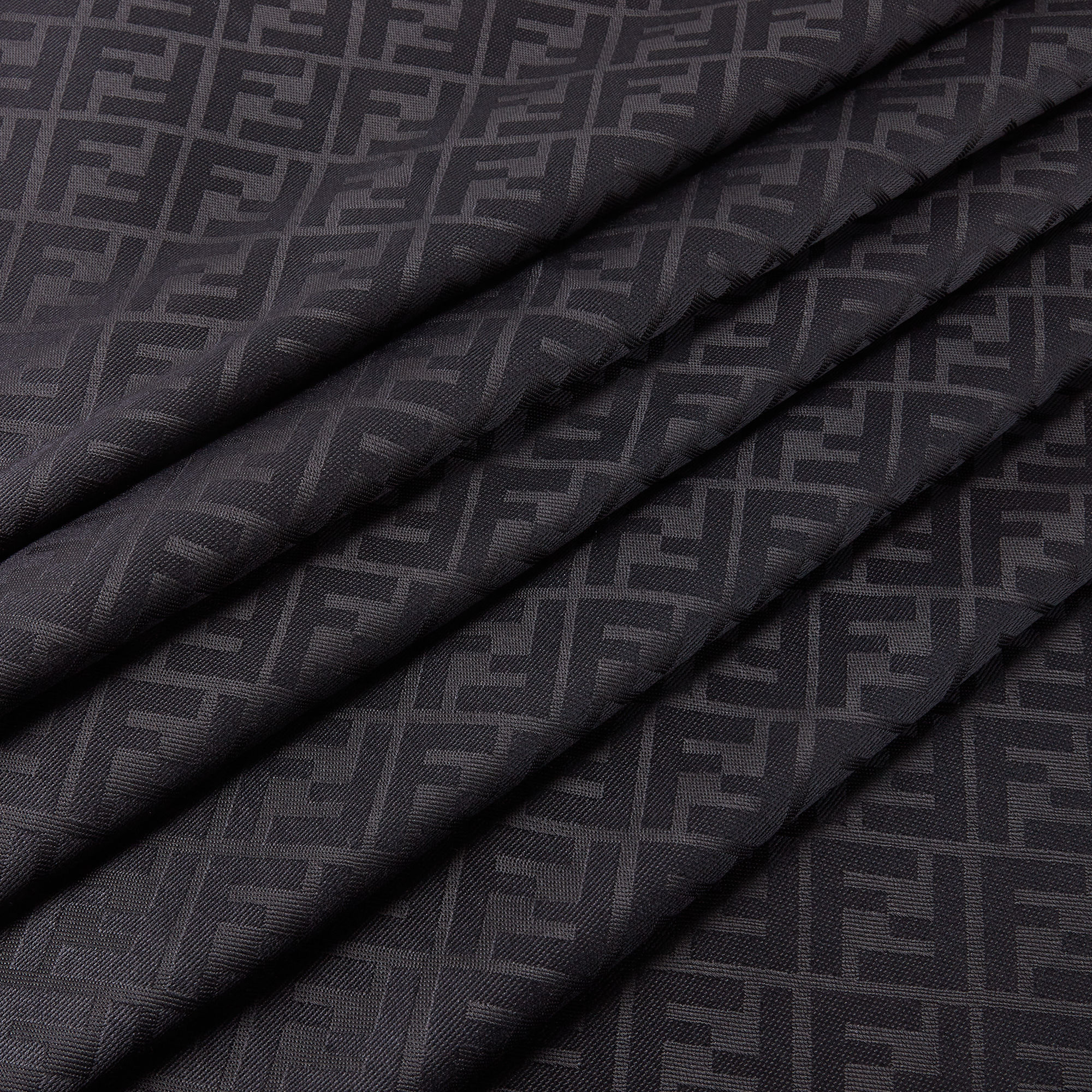 FF Shawl Silk Black | Fendi