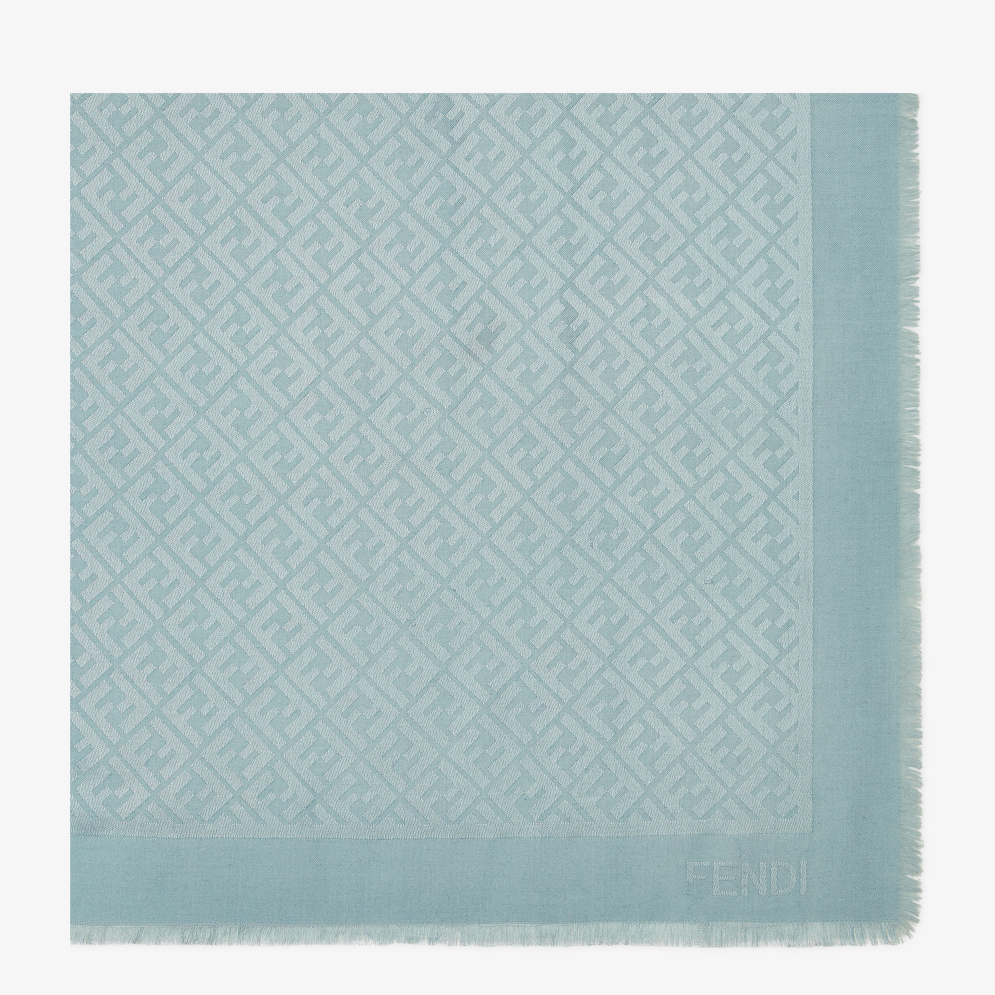 FFショール ウール／シルク グリーン | Fendi