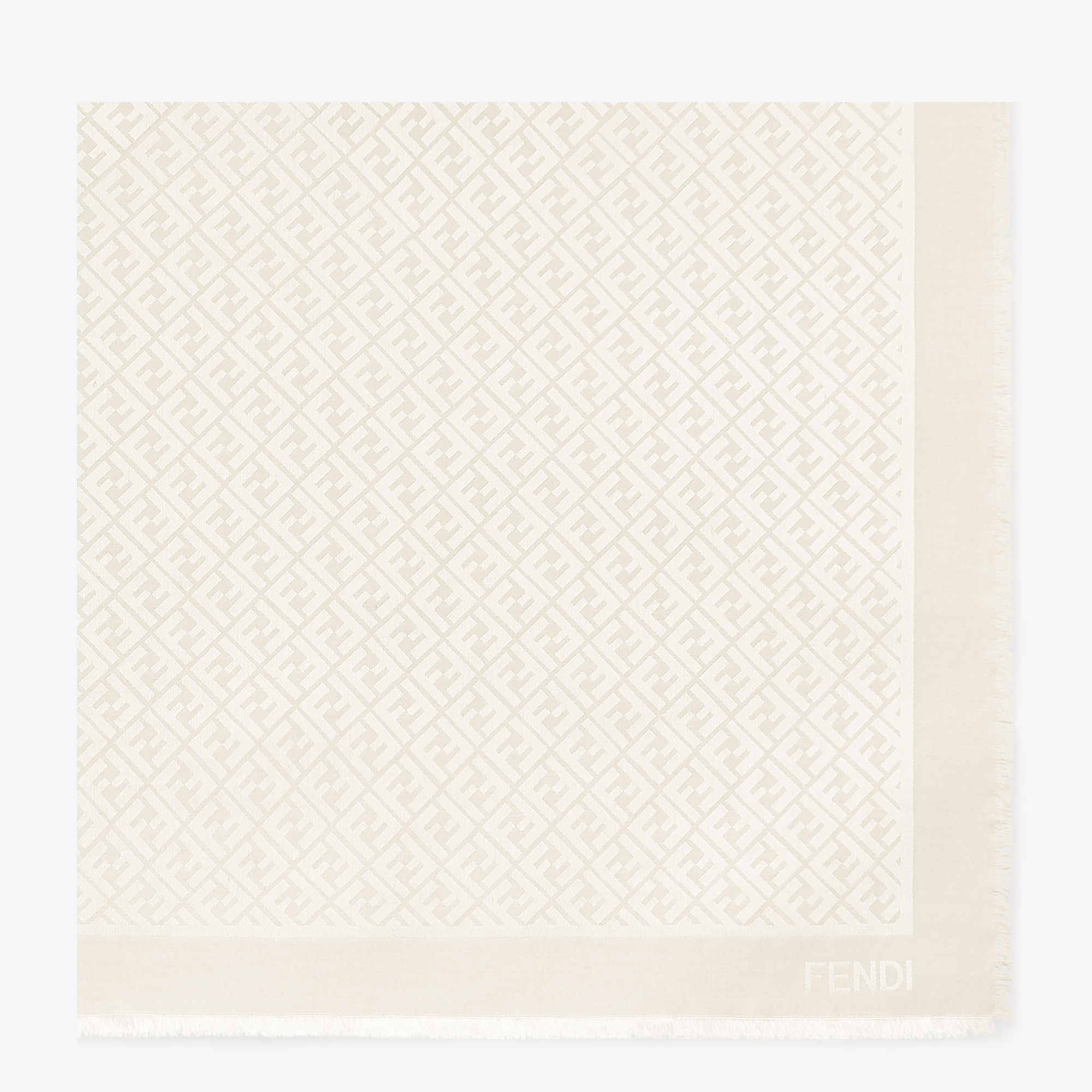 ヘアアクセサリー FENDI FF jacquard cotton shawl FF Shawl Silk Multicolor | Fendi