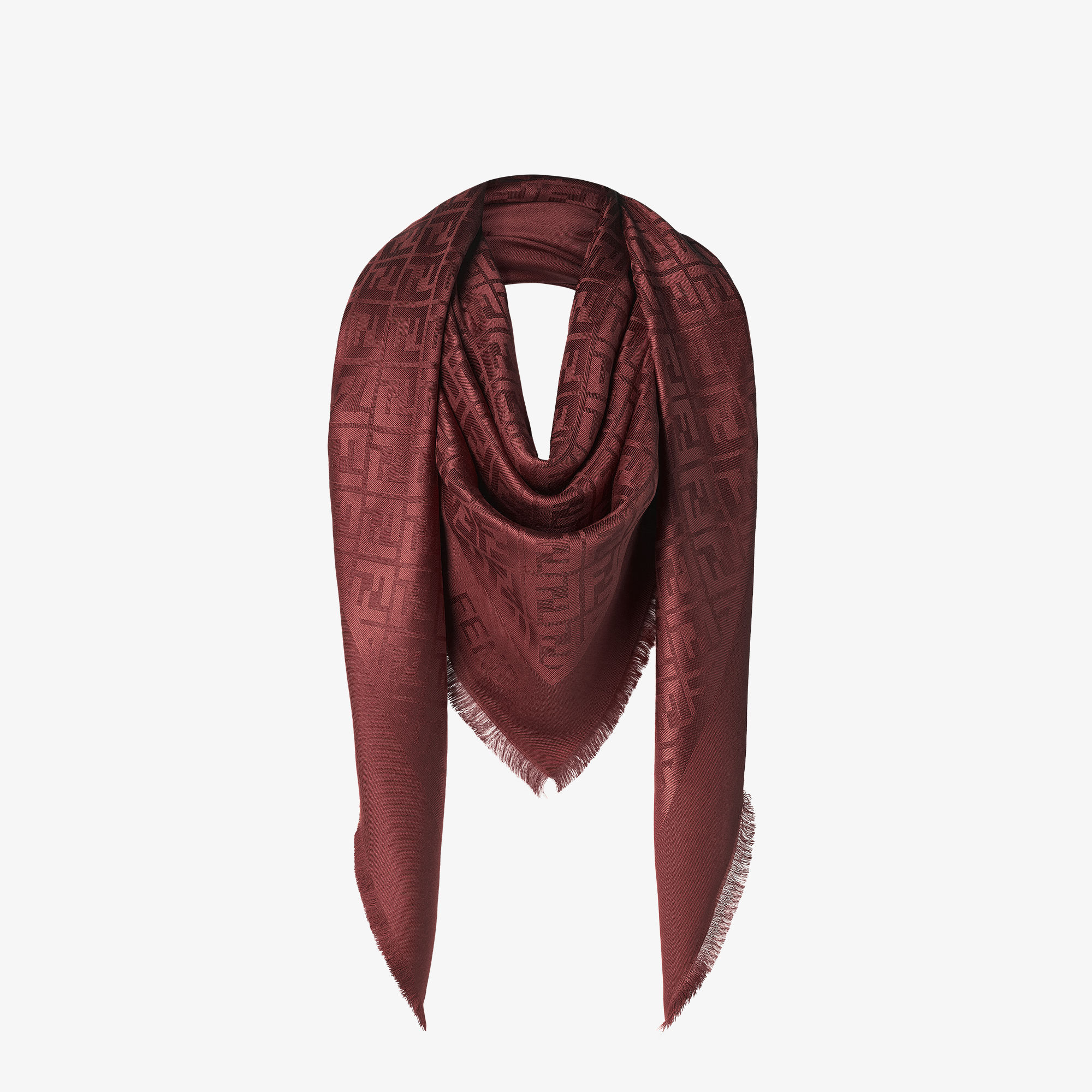 FF Shawl Wool and silk Red | Fendi