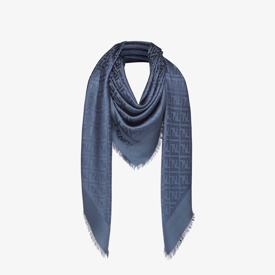 Fendi Ff Monogram Shawl In Violet