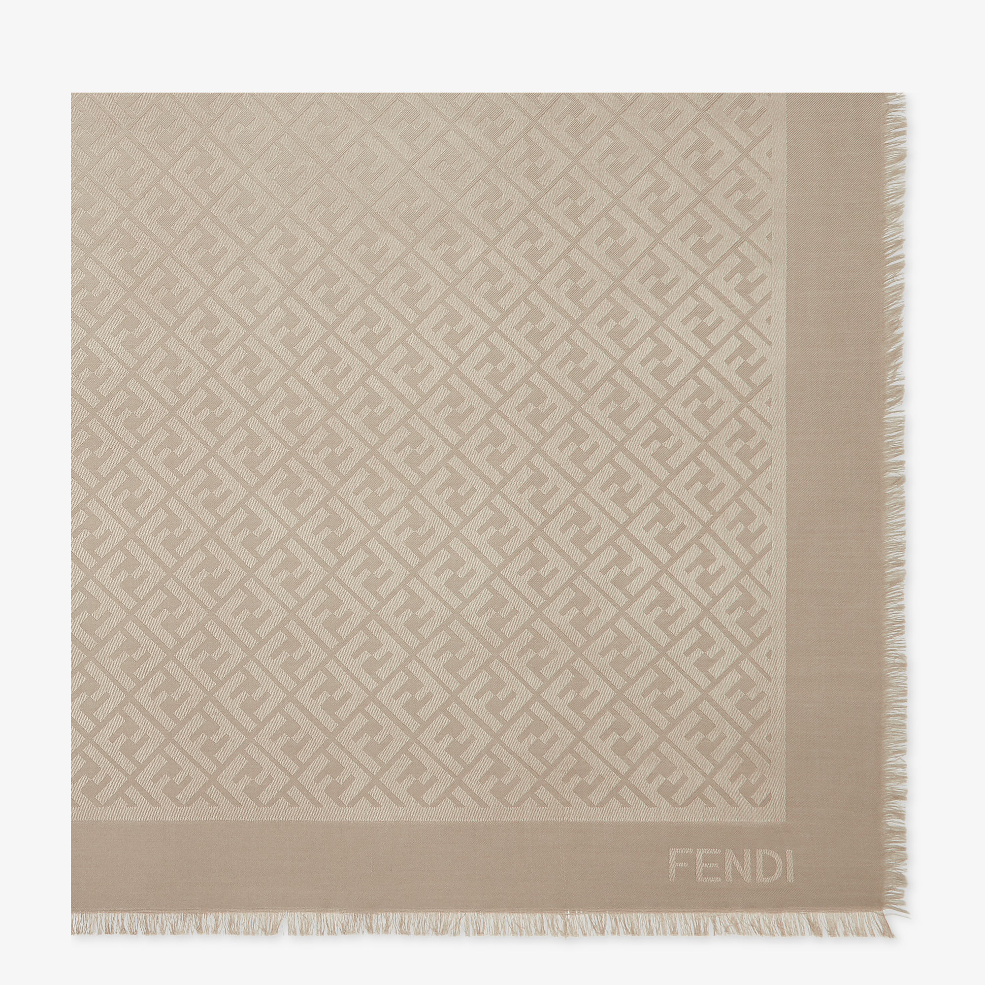 【FENDI】SHAWL◆FXS323ATVC FF Shawl Silk Gray | Fendi