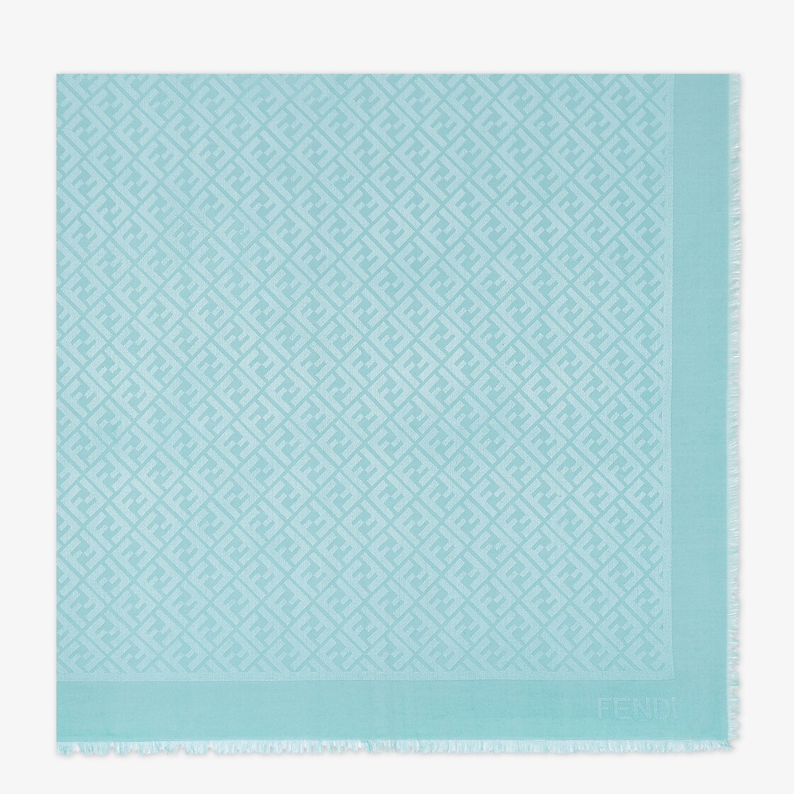 FF Shawl Silk and wool Light blue - Image 1/2