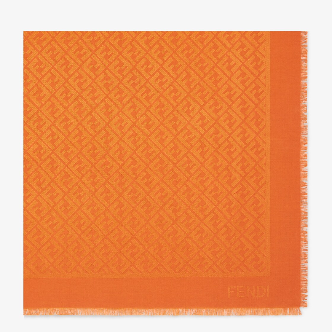 FF Shawl Wool and silk Orange - Image 1/4