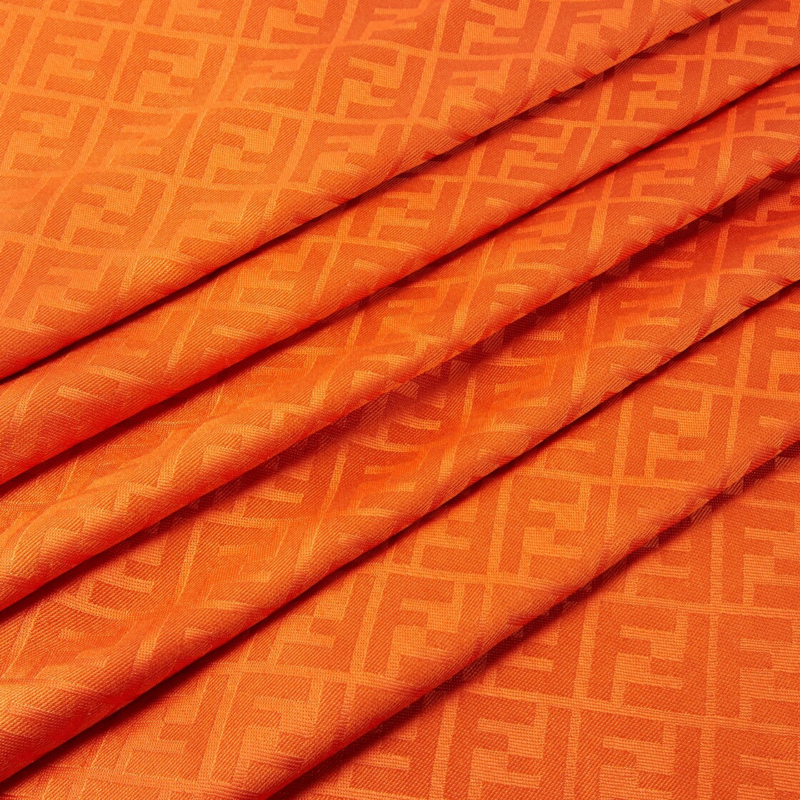 FF Shawl Wool and silk Orange - Image 2/4