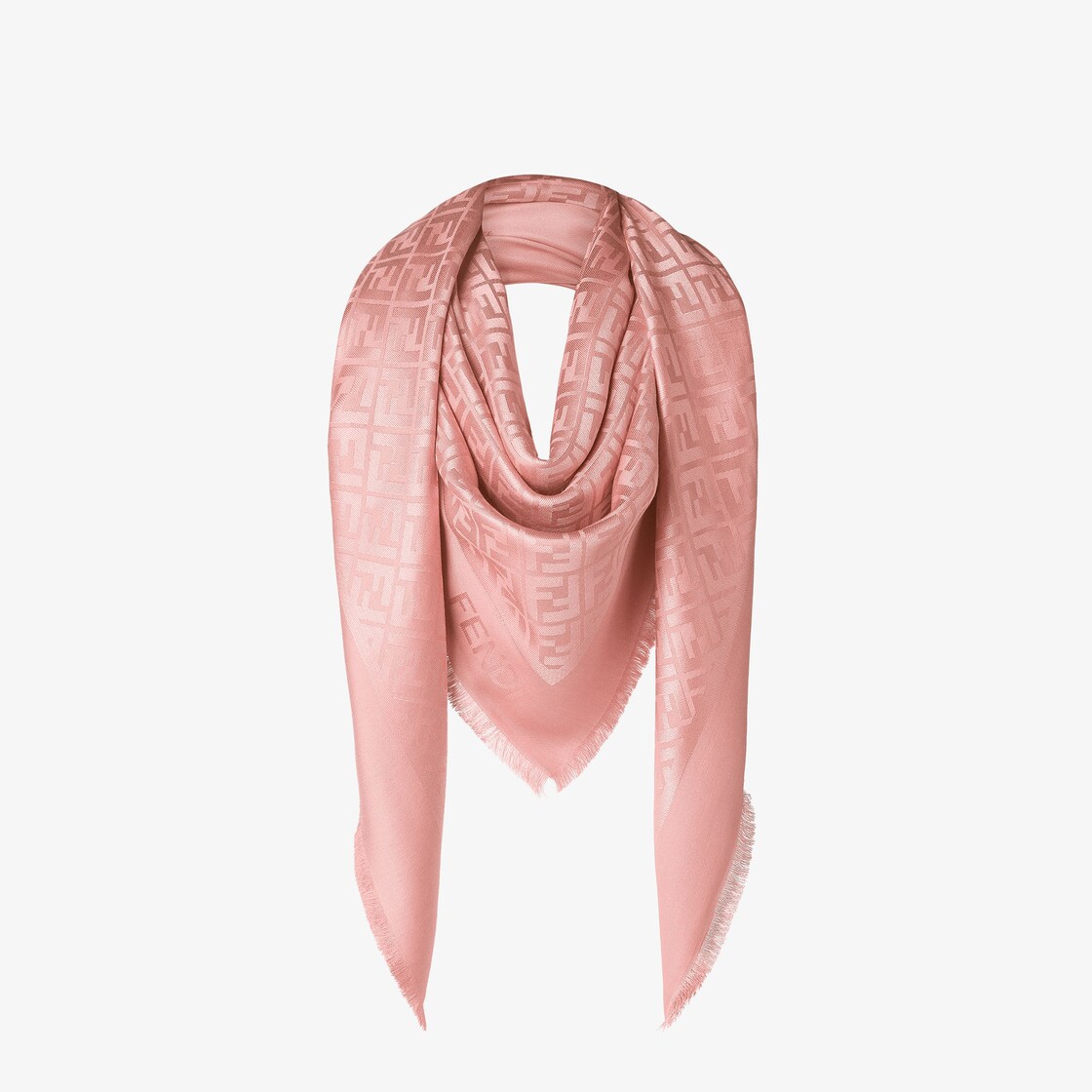 FF Shawl Silk and wool Pink - Image 3/3