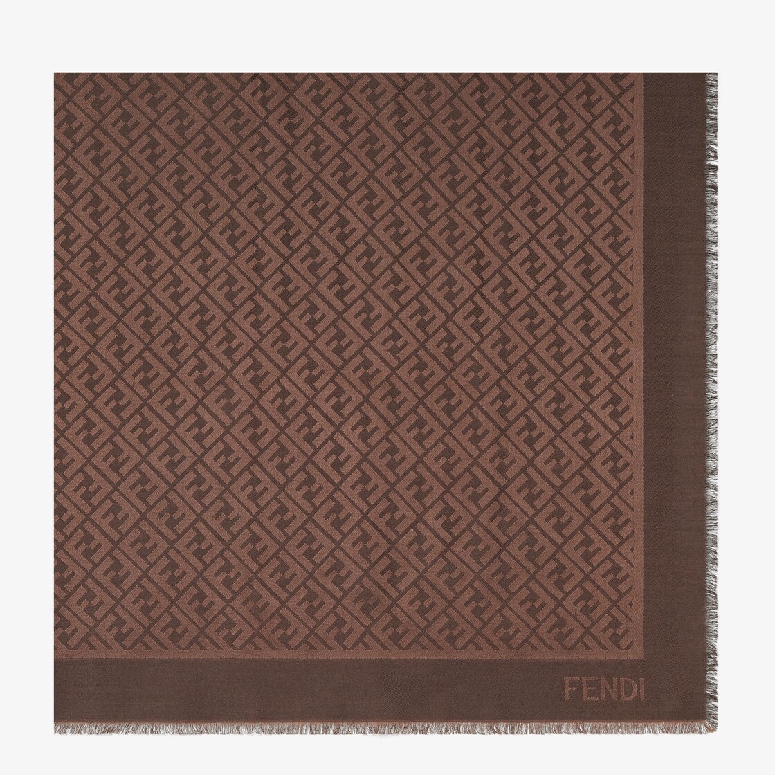 FF Shawl Silk and wool Brown - Image 1/3