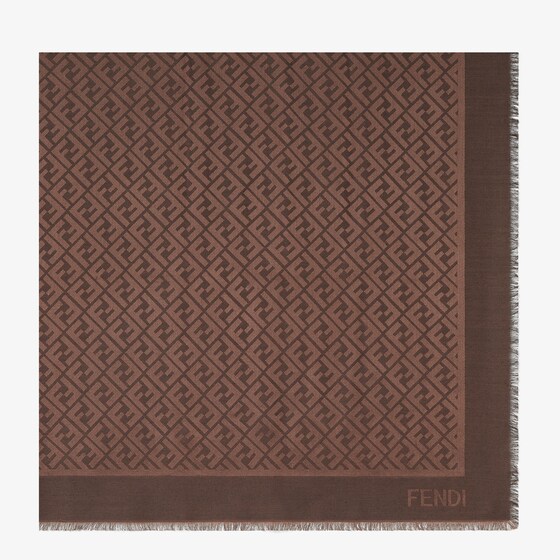Fendi Ff Shawl Accessories In Brown