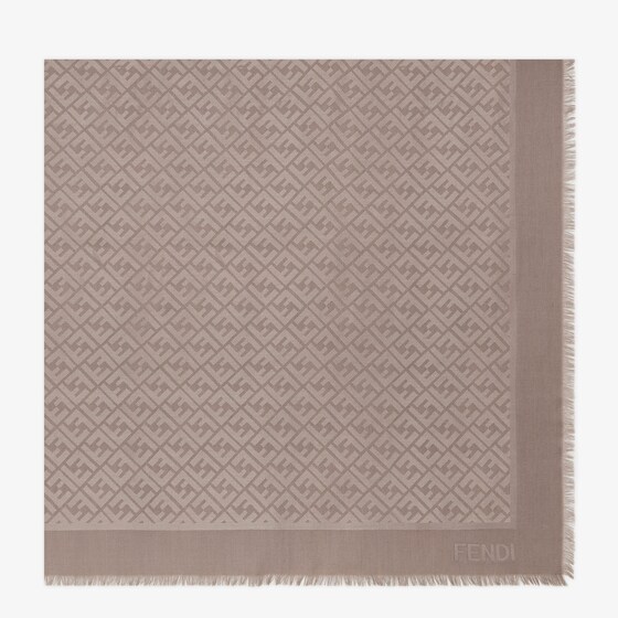 Fendi Ff Shawl In Brown