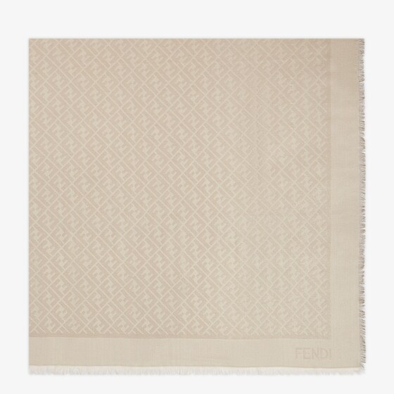 Fendi Ff Shawl In Neutral