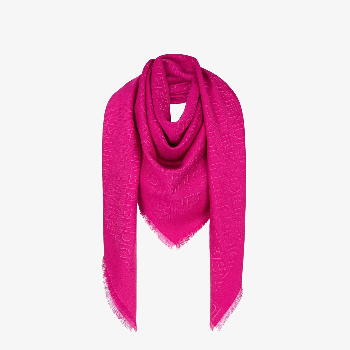 Fendi Ff Monogram Shawl In Violet