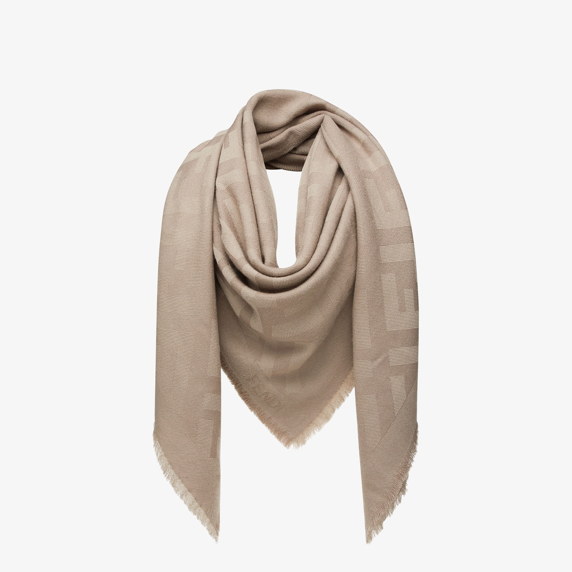 FF Shawl Wool Gray | Fendi