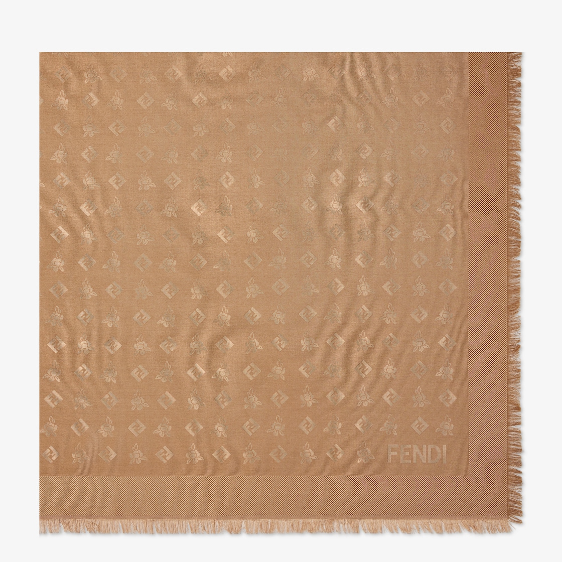 FF Shawl Silk Brown - Image 1/4