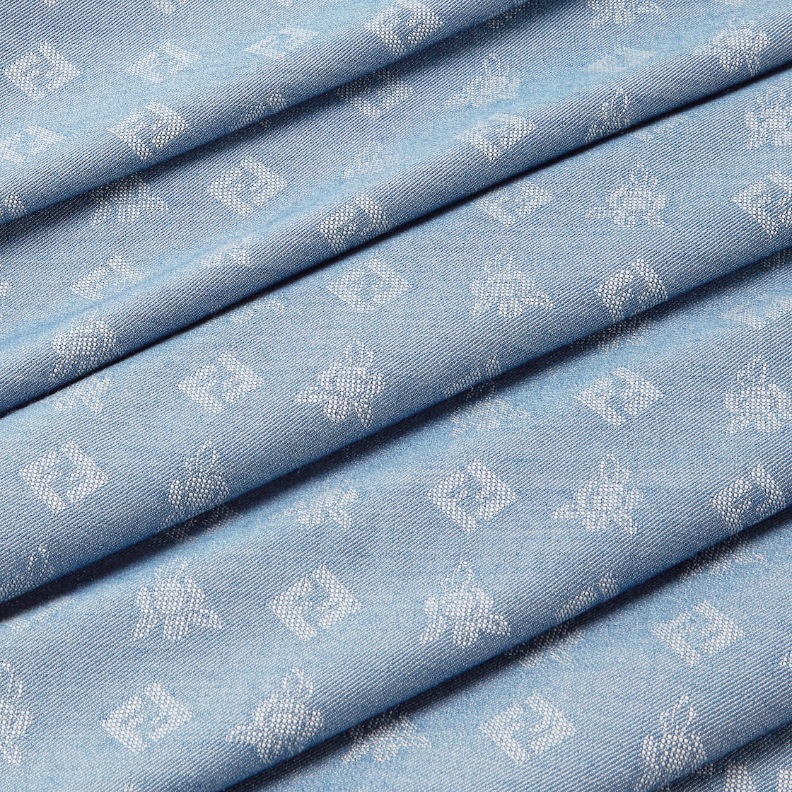 FF Shawl Silk Blue - Image 2/4