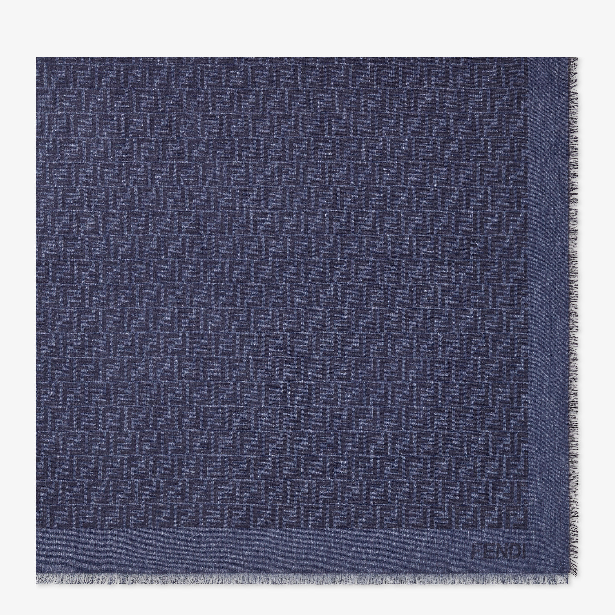 FF Shawl Wool Blue | Fendi