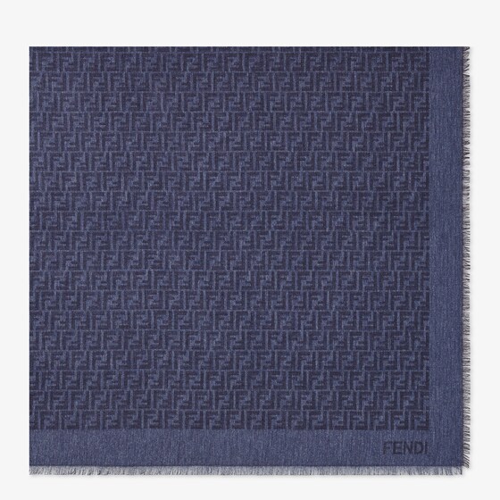 Fendi Ff Shawl In Blue