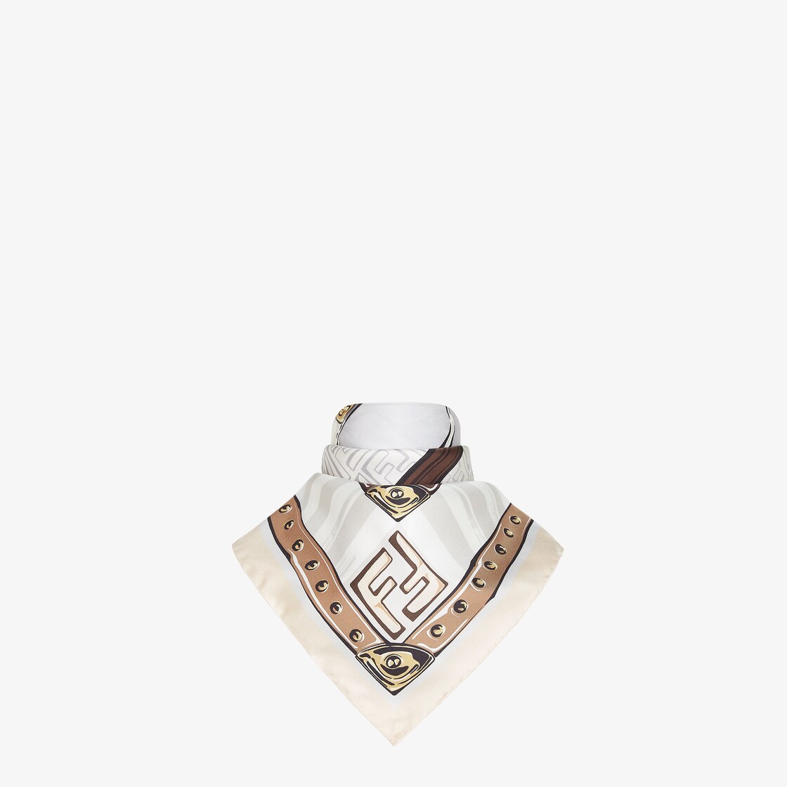 Fendi Foulard Silk Beige | Fendi Fendi Foulard Silk Beige | Fendi