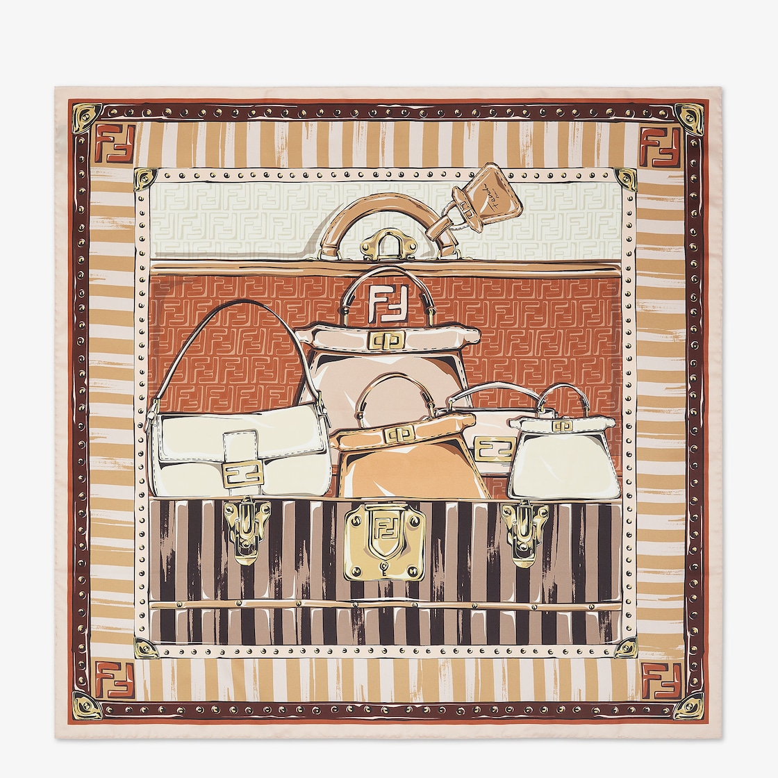 フェンディ スカーフ シルク マルチカラー | Fendi フェンディ スカーフ シルク マルチカラー | Fendi