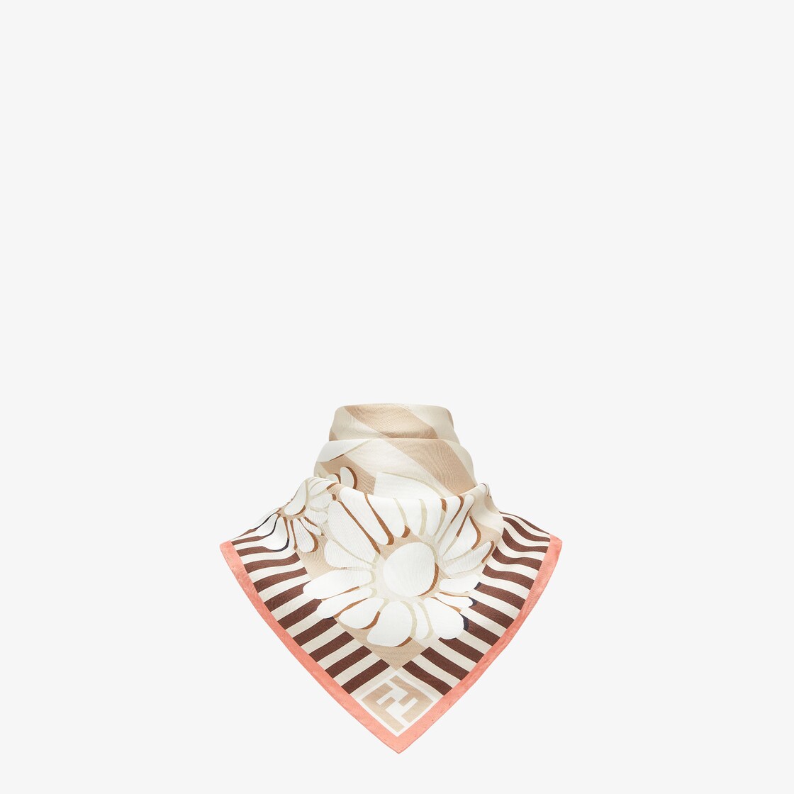 FFスカーフ シルク ピンク | Fendi FFスカーフ シルク ピンク | Fendi