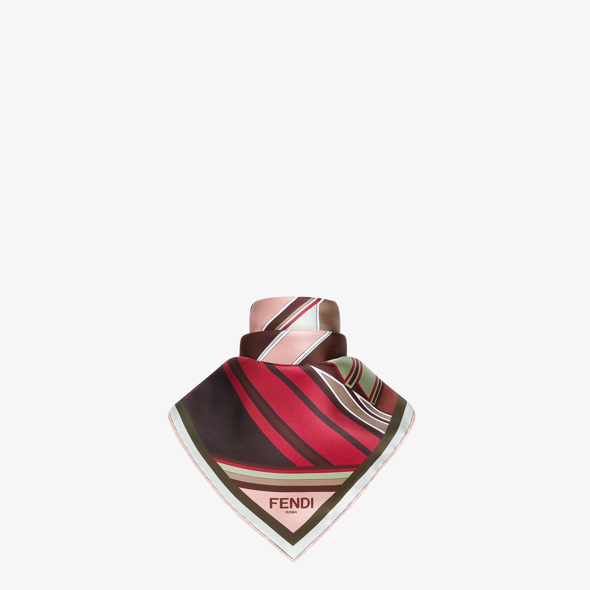 Fendi foulard silk scarf hot sale