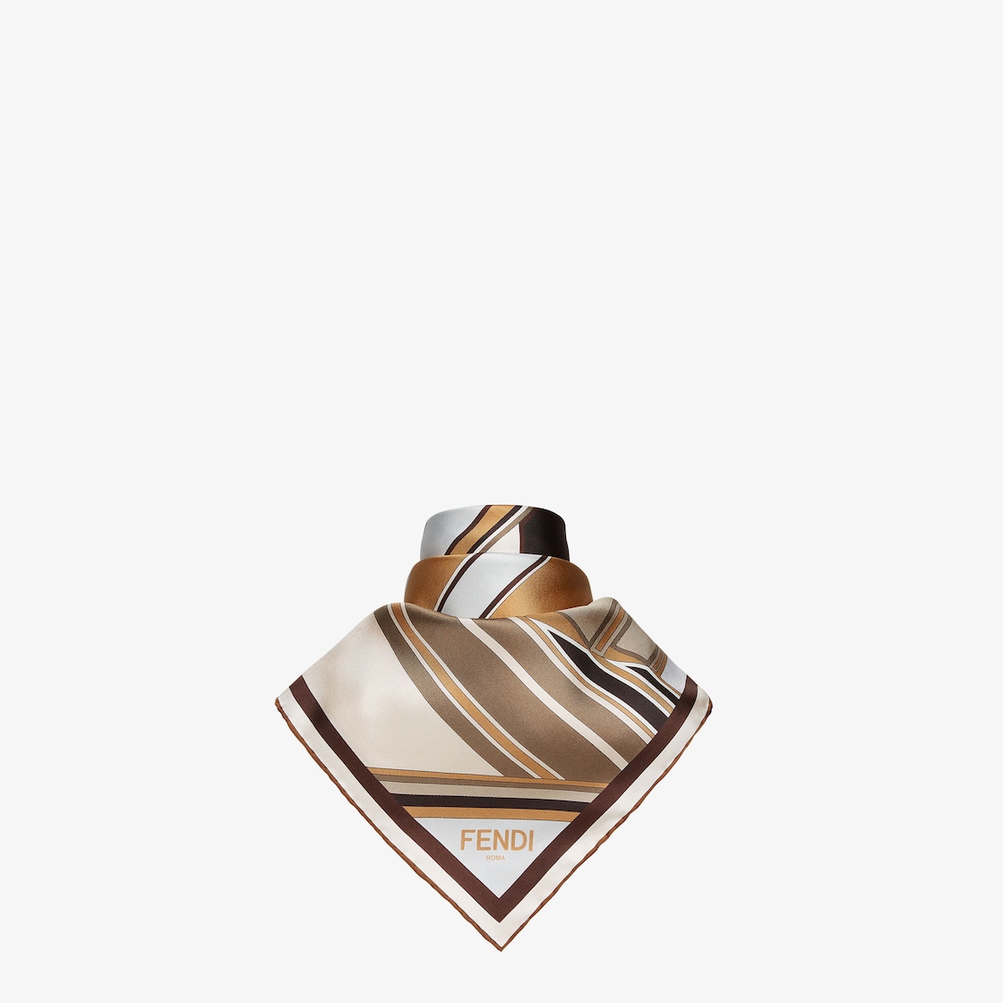 Fendi foulard silk scarf on sale