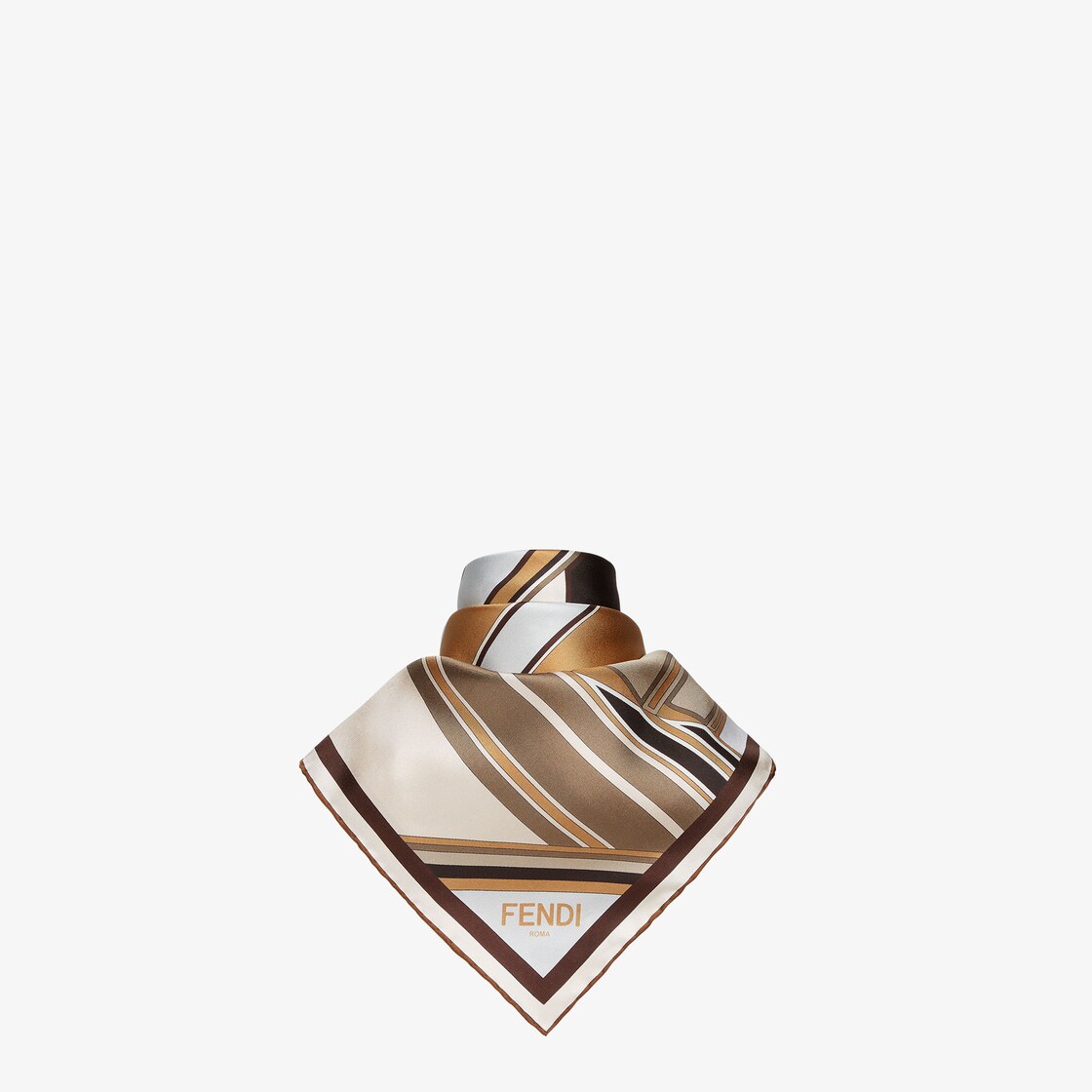 Fendi Foulard Silk Grey - Image 2/2