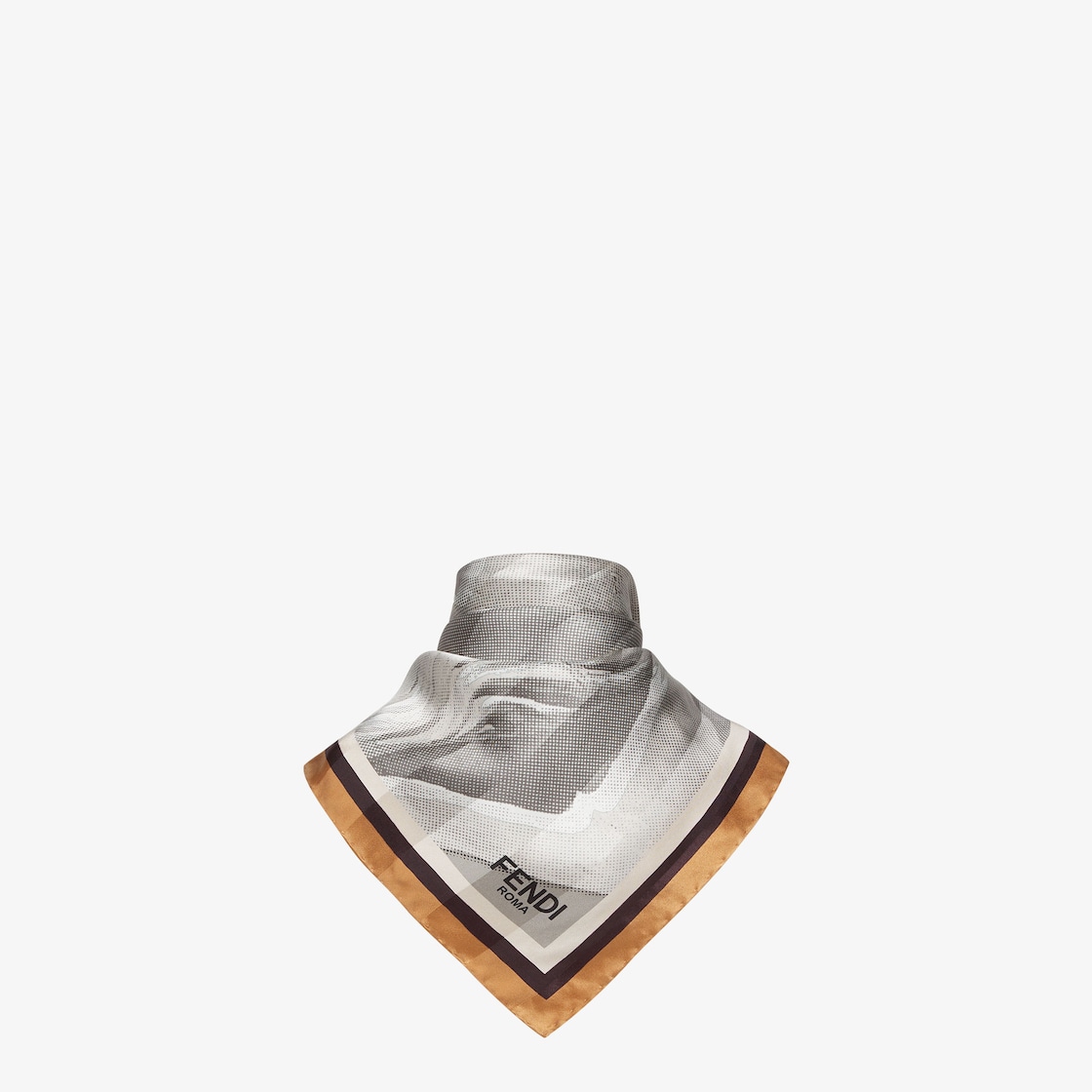 Fendi Foulard Silk Grey - Image 2/2