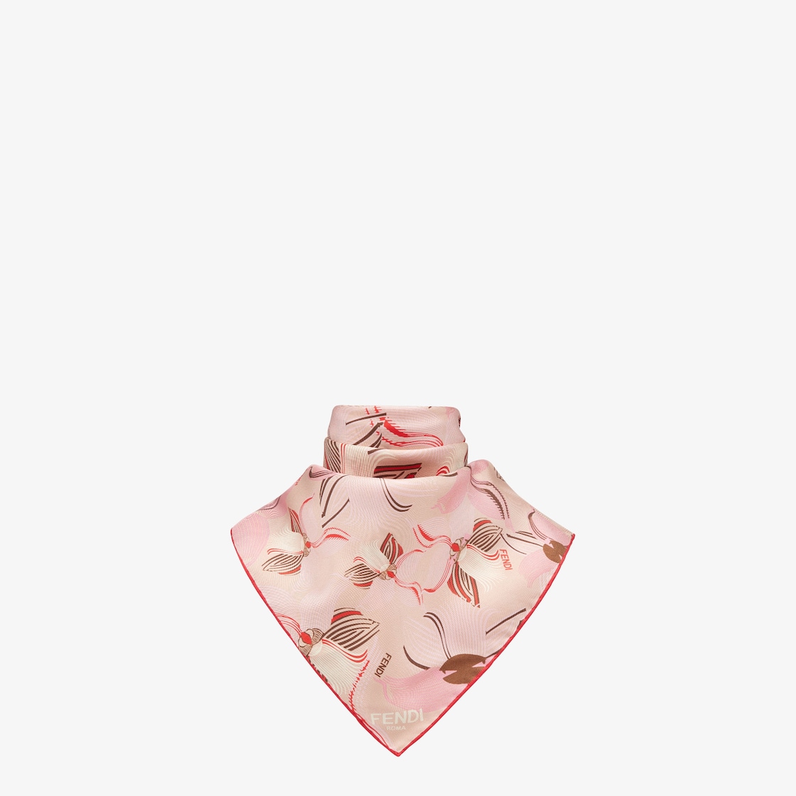 FFスカーフ シルク ピンク | Fendi FFスカーフ シルク ピンク | Fendi