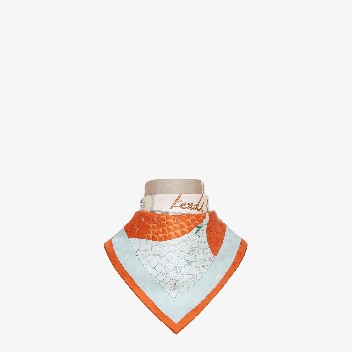 Fendi Foulard Silk Orange - Image 3/3