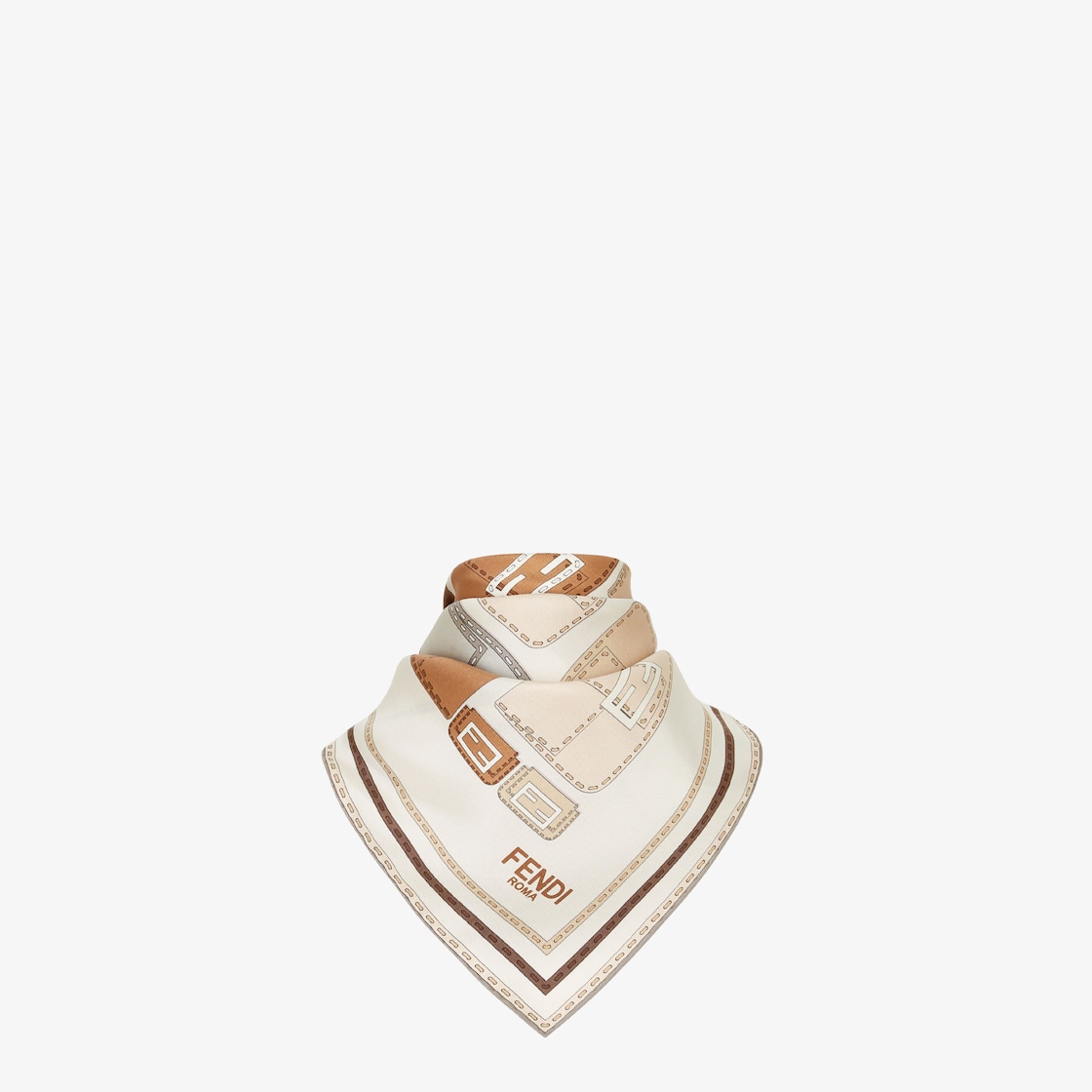 Baguette Foulard Silk Beige - Image 3/4