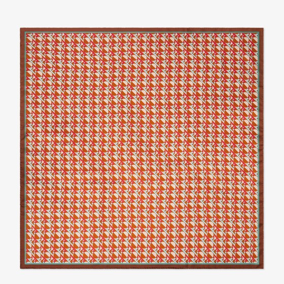 Fendi Ff Foulard In Burgundy