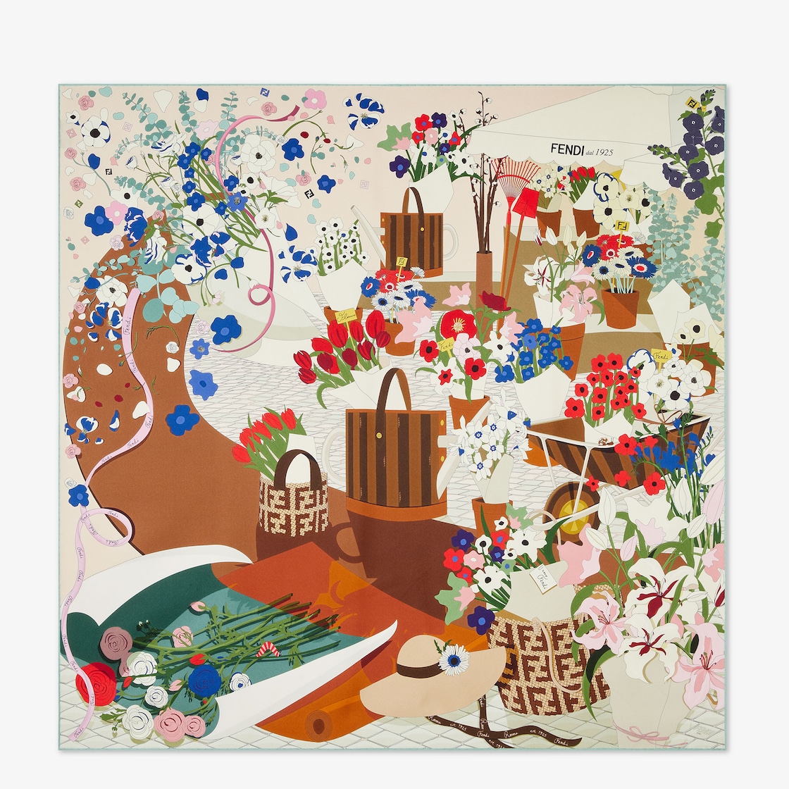 Fendi Florist foulard