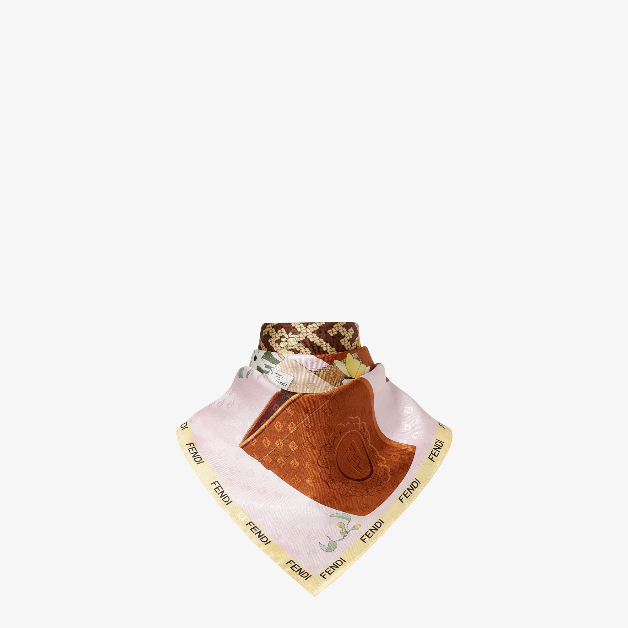 FENDI　花柄 蝶プリント スカーフ Fendi Gardening Foulard Silk Multicolor | Fendi