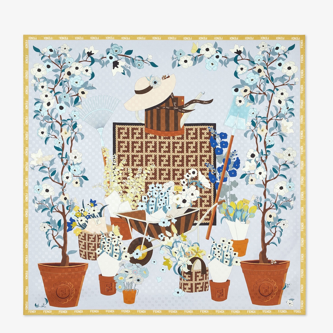 FENDI Gardening圍巾