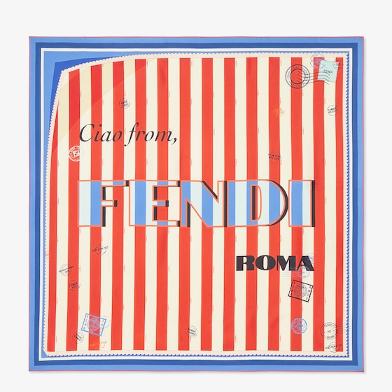 Fendi Square silk foulard