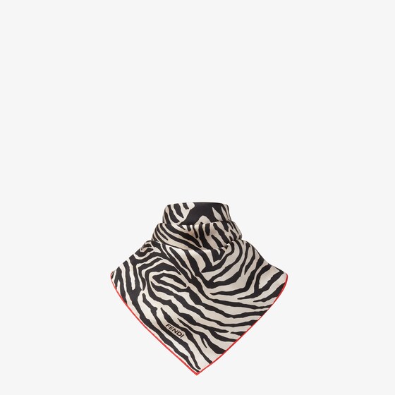 Fendi Square foulard decorated with an archival Tiger animalier | Thumbnail 3