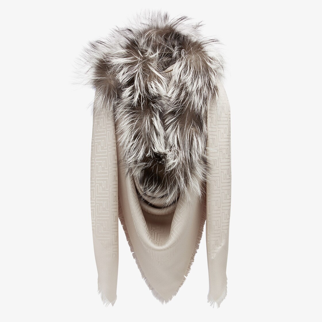 Touch Of Fur Shawl