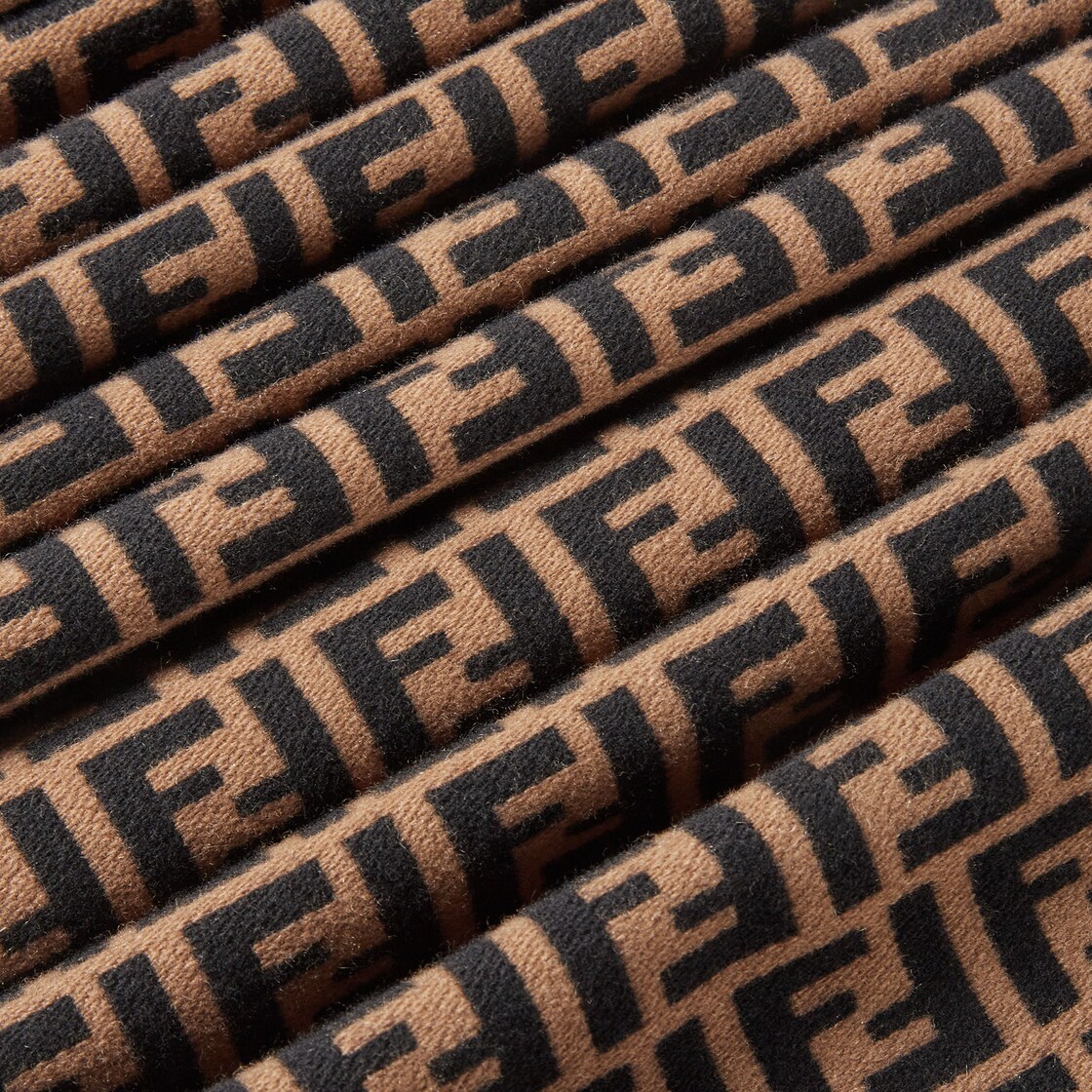 Brown fendi scarf best sale