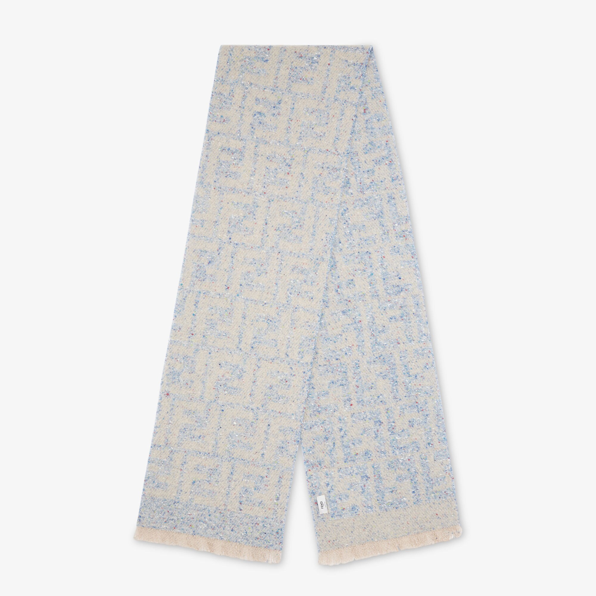 ボレロ・ショール FENDI Light blue silk foulard FF Shawl Silk Light blue | Fendi