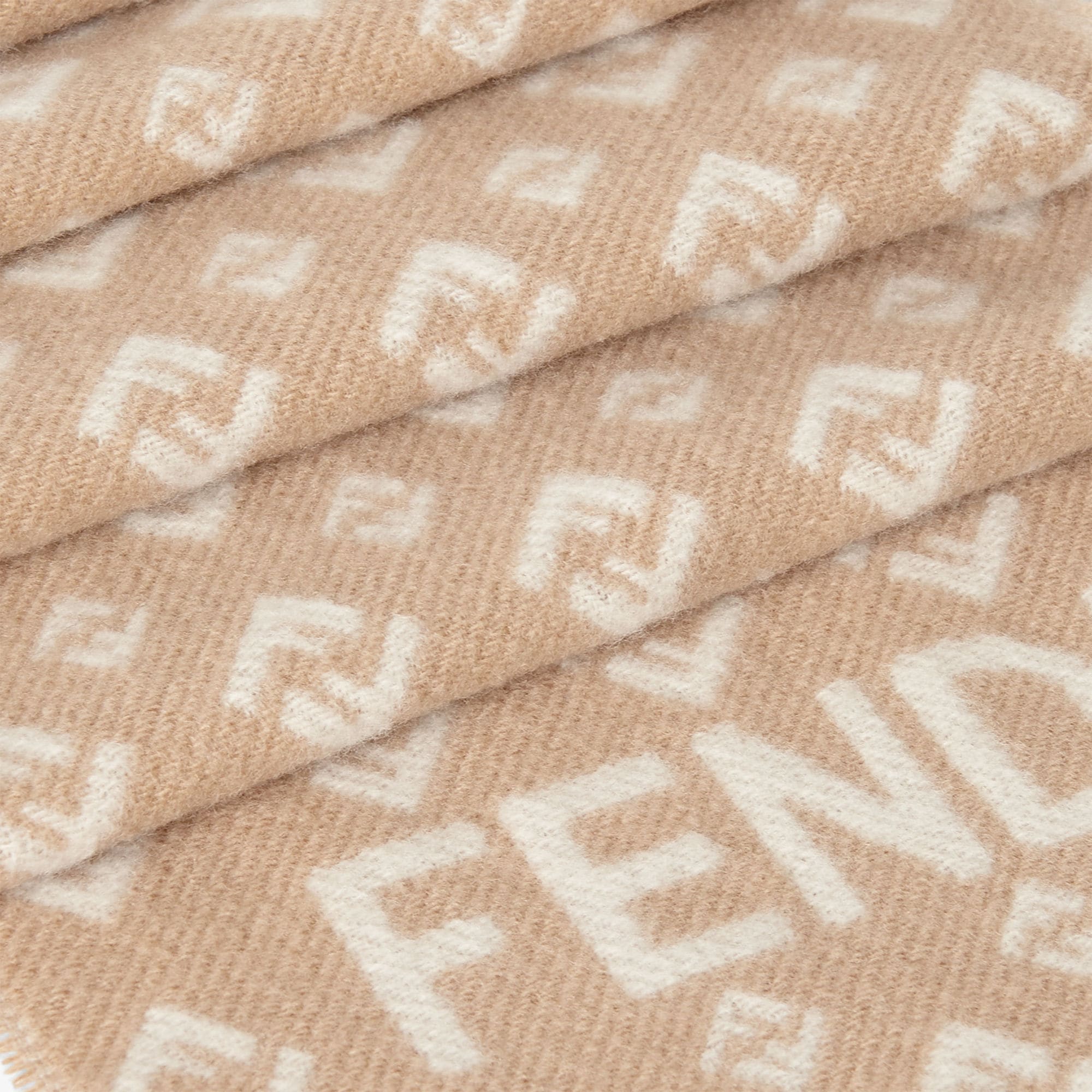 FFマフラー ウール ブラウン | Fendi