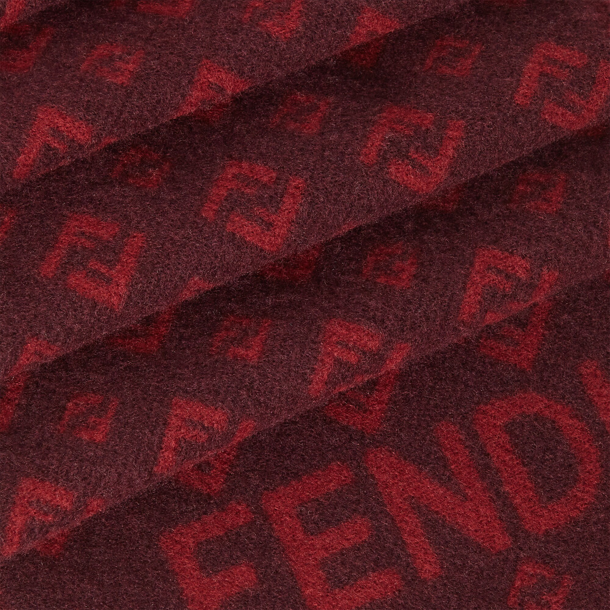 FFマフラー ウール レッド | Fendi