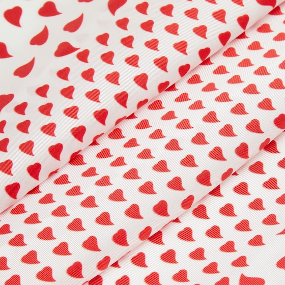 Fendi Square foulard printed on both sides with a heart motif | Thumbnail 2