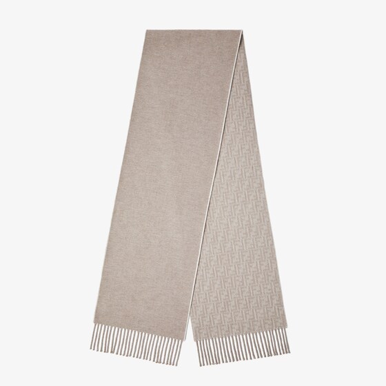 Fendi Ff Scarf In Grey