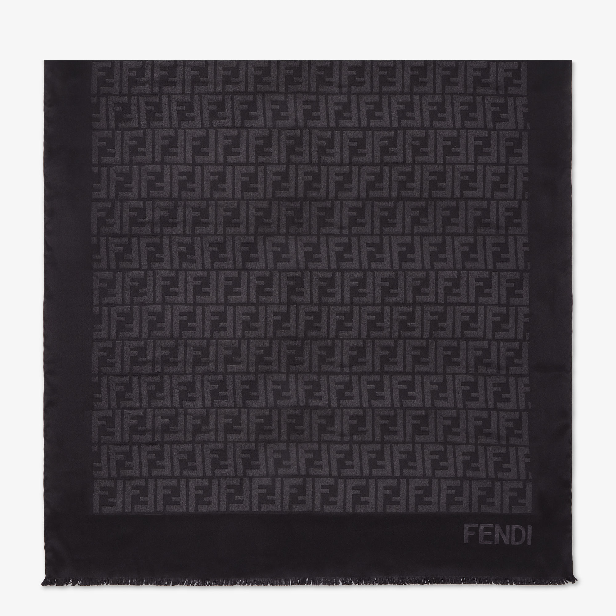 【FENDI】SCIALLE 135X135 FF◆FXT127ATZ9 FF Shawl Wool Gray | Fendi