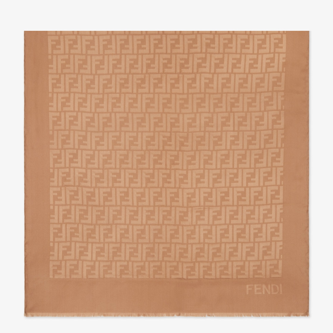 FF Stole Silk Brown - Image 1/2